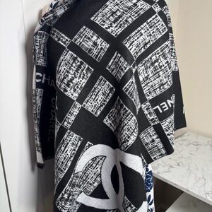 CHANEL Black and White Text Design